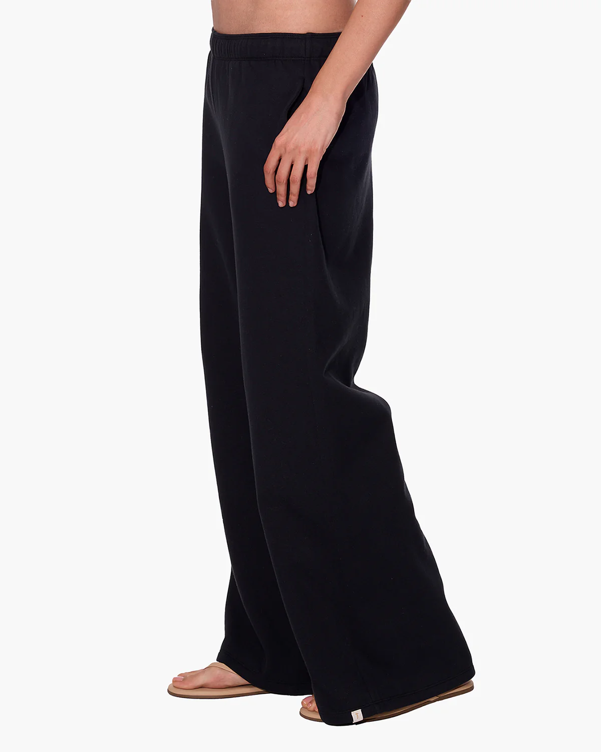 CloudSoft Wide Leg Jogger - Black - Image 2