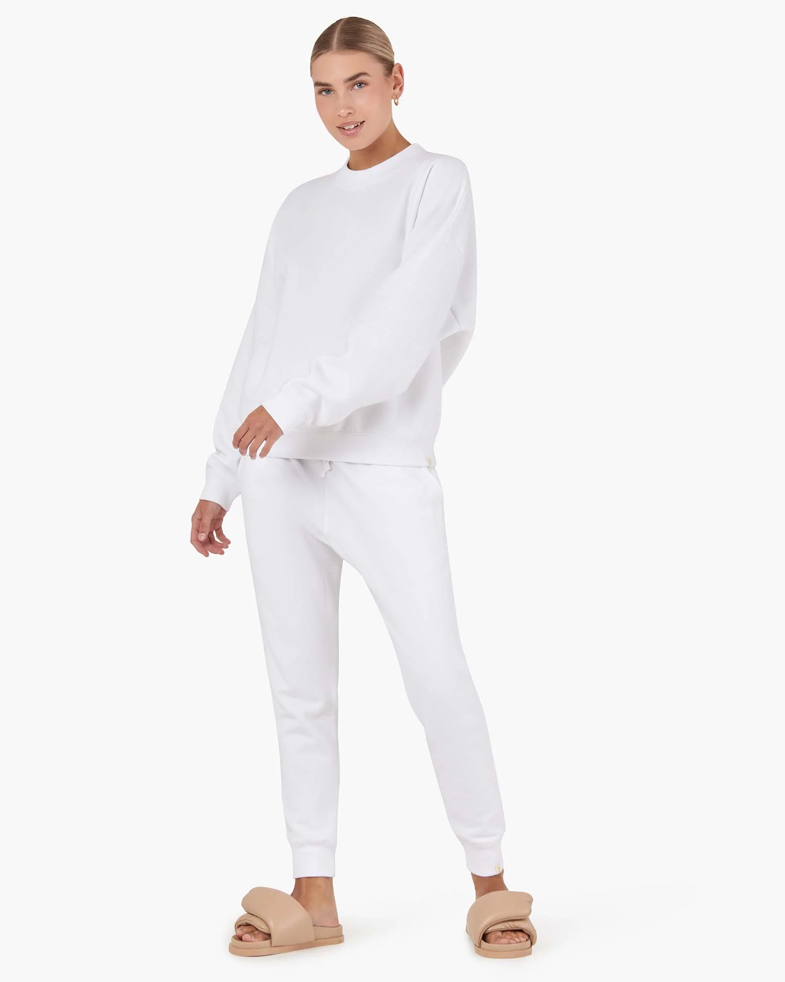 Core Fleece Sport Jogger - White - Image 2