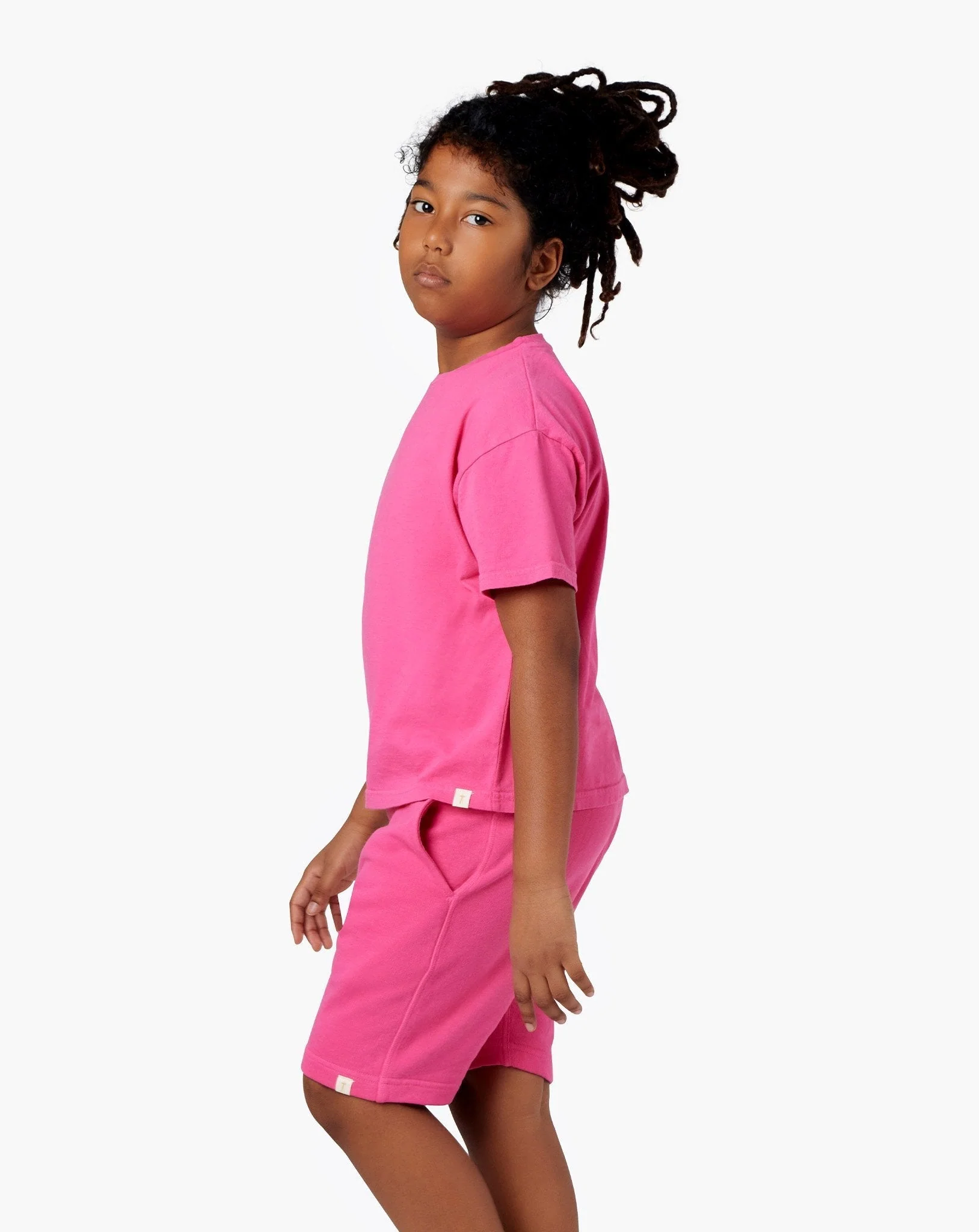 Kids Tee (Pigments) - Cherry Pink - Image 2