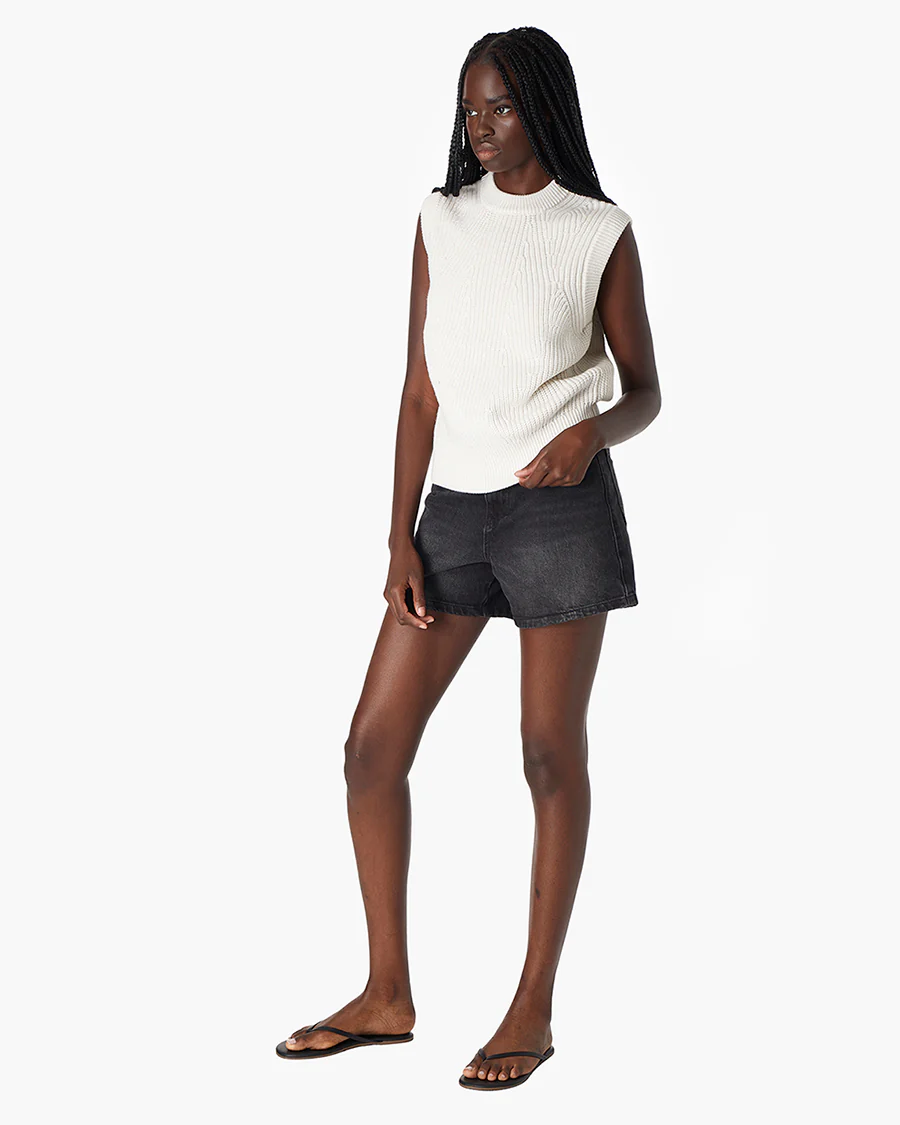 Merino Knit Vest - Cream - Image 2