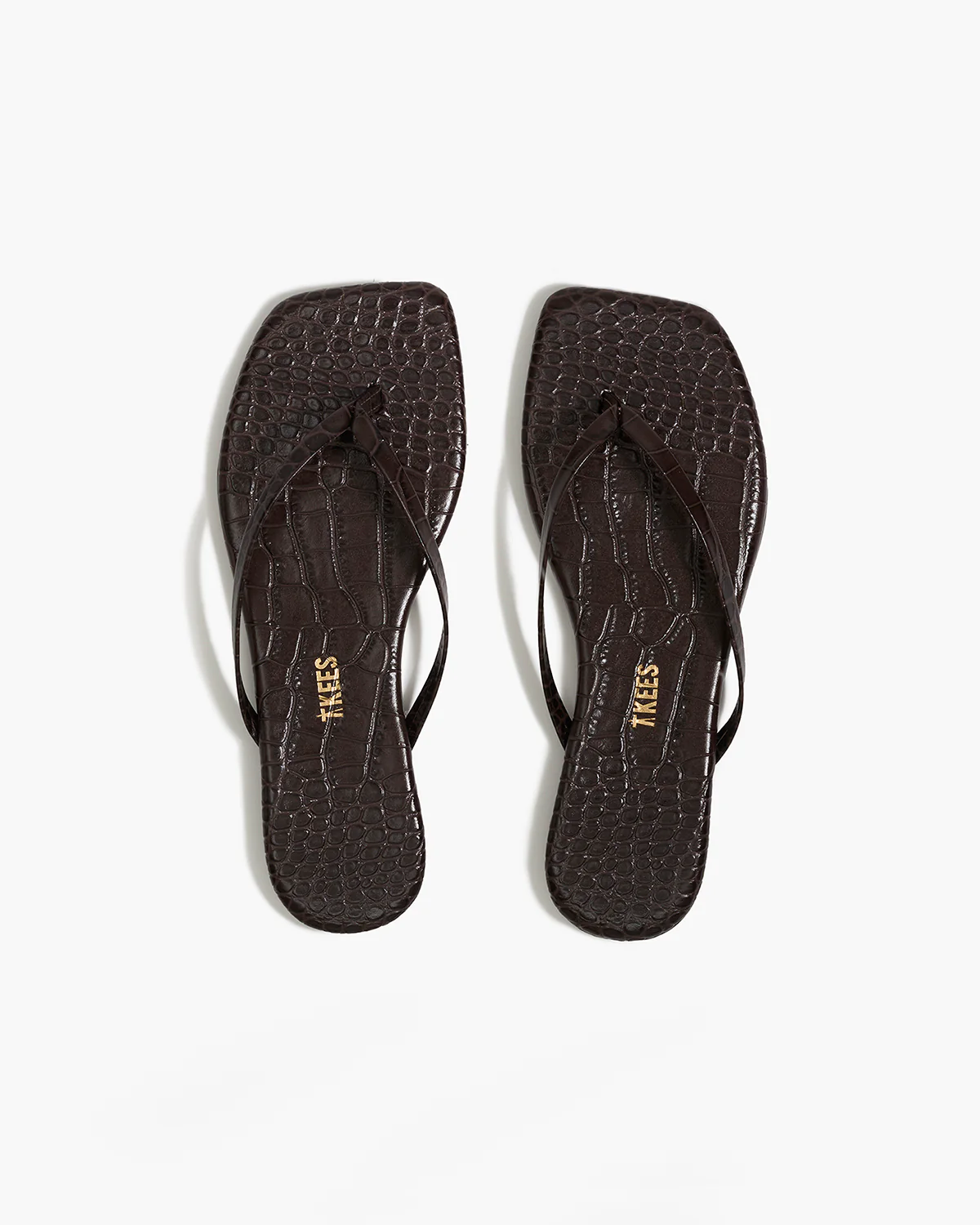 Square Toe Lily Croc - Carob