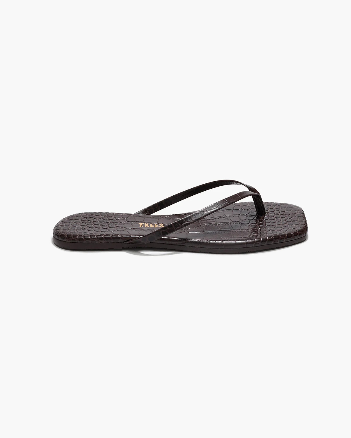Square Toe Lily Croc - Carob - Image 2