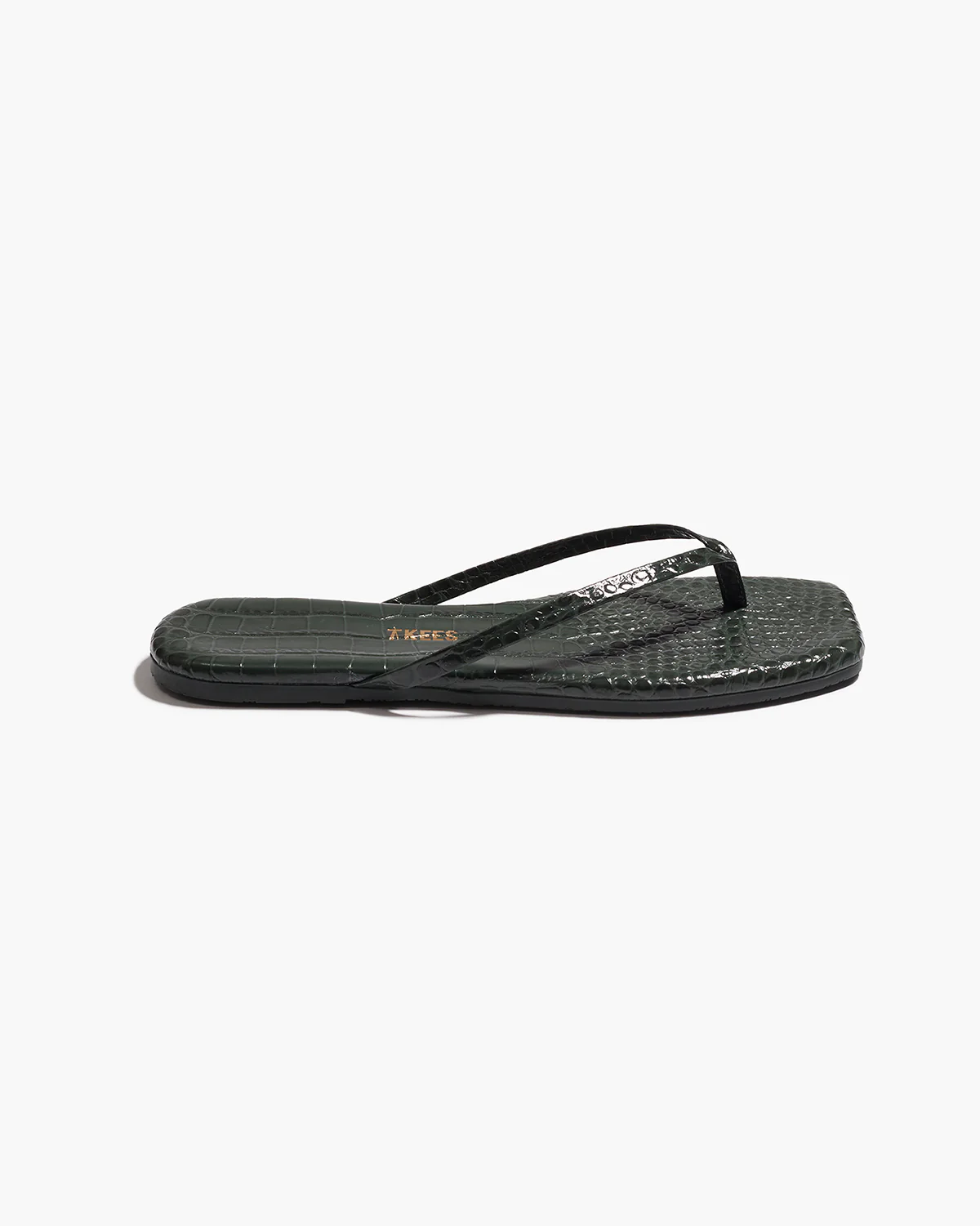Square Toe Lily Croc - Emerald - Image 2