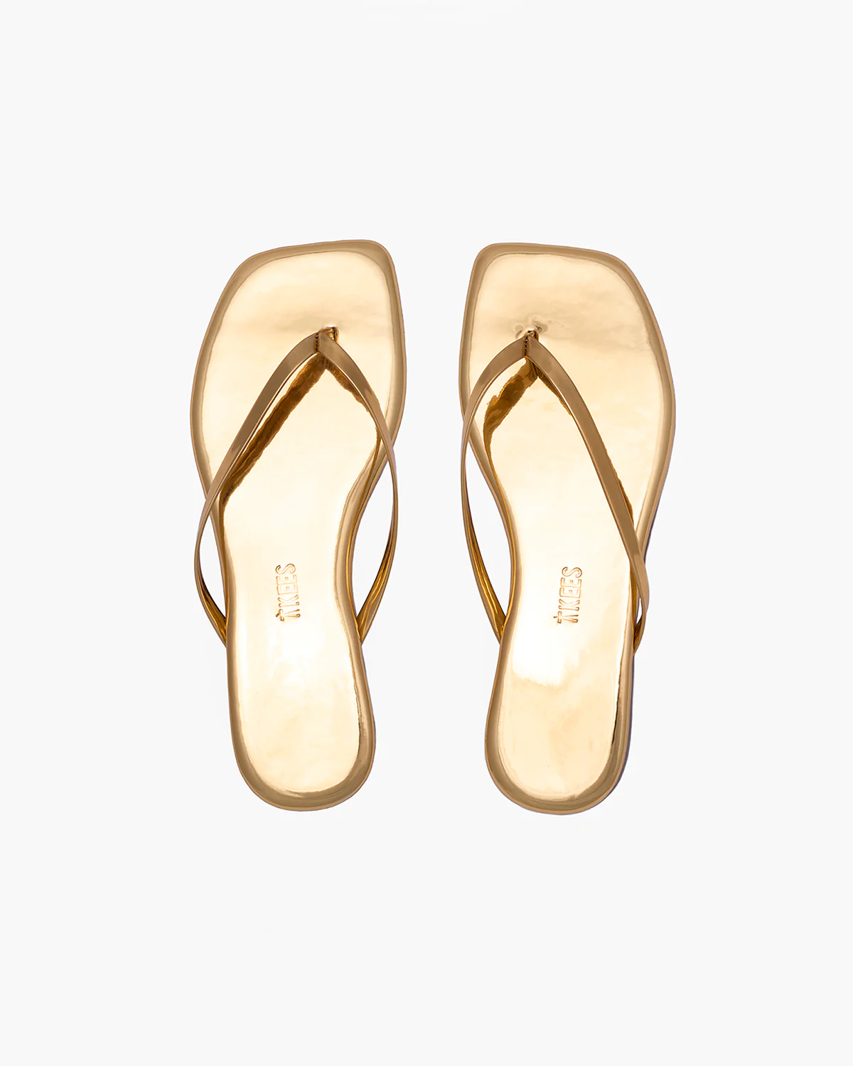 Square Toe Lily Mirror - Gold