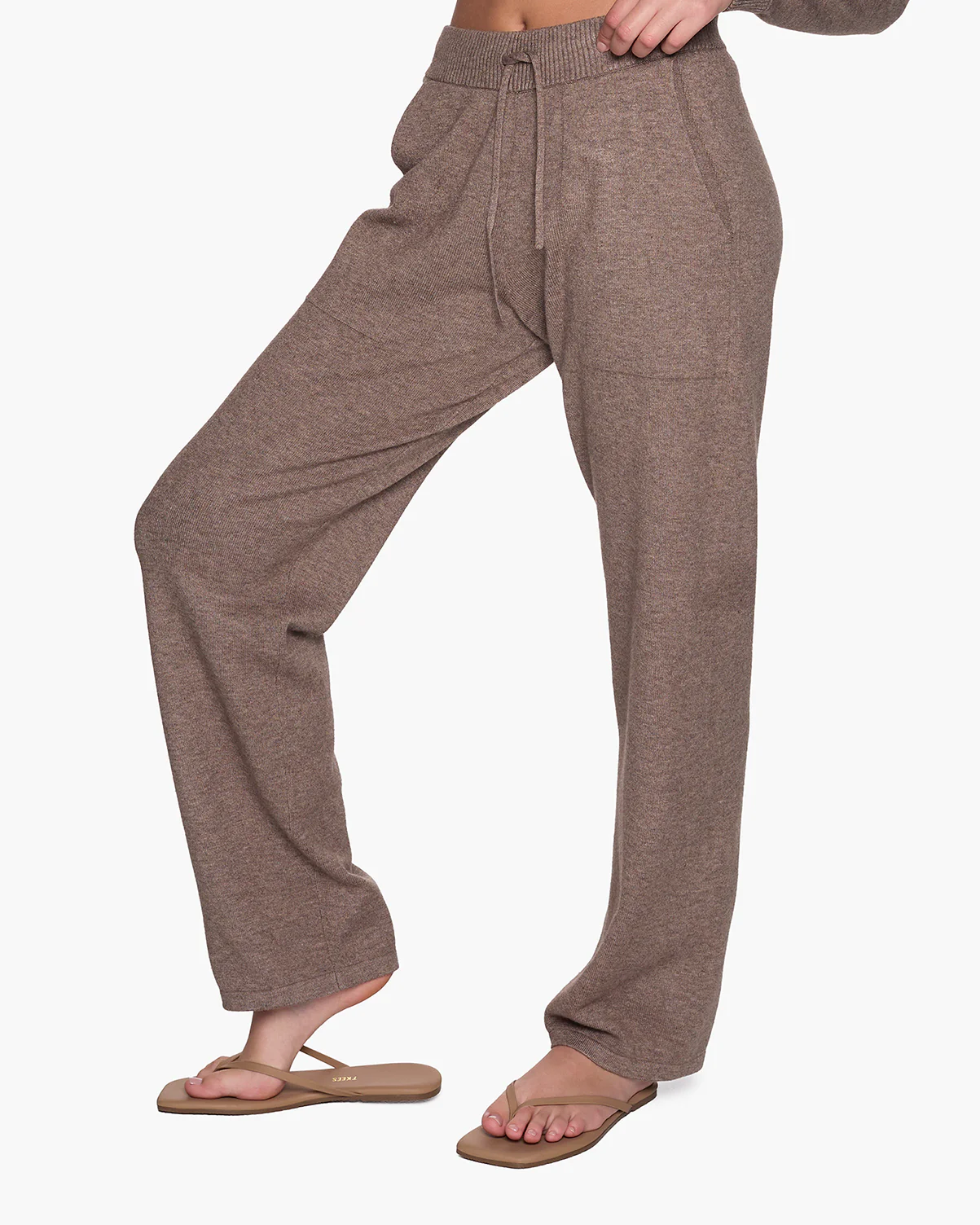 Sunday Sweater Pants - Heather Brown - Image 2